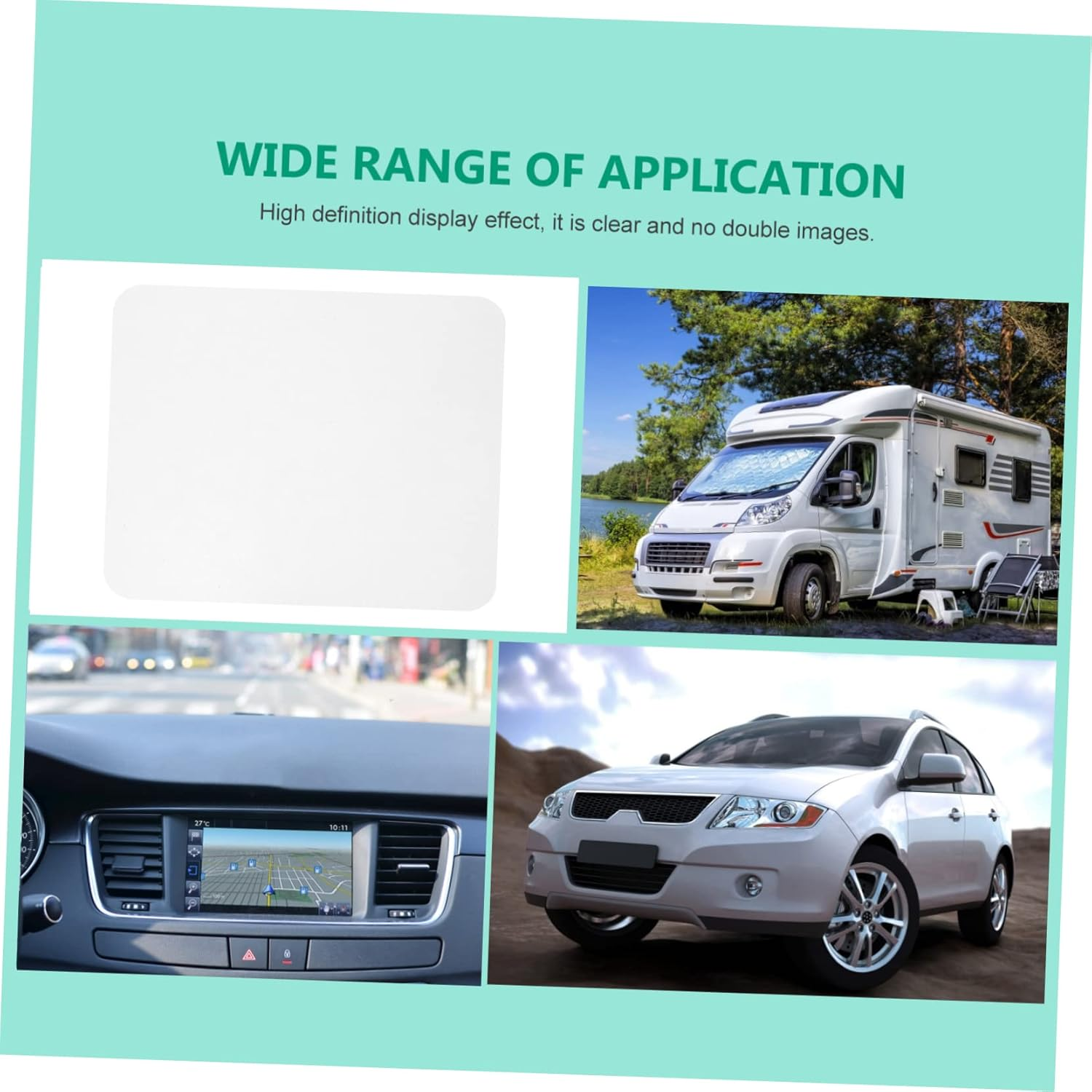 SEWACC 2Pcs Reflective Film Car Head up Display Reflective for Car Protective Screen