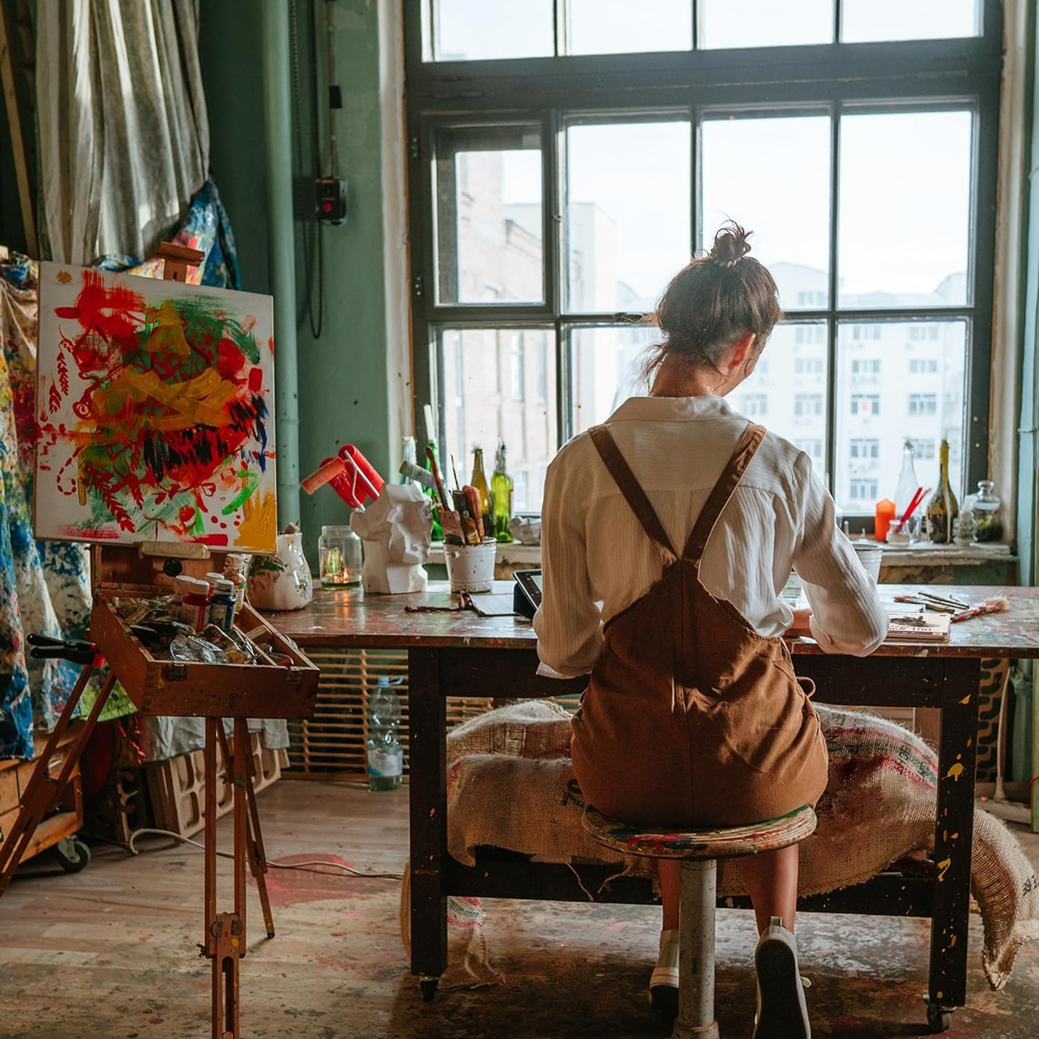 Edition D&uuml;rer Drawing Pad - 5 Colouring Pads DIN A4, 20 Sheets Each 120 G/M&sup2;, 2 Designs (No Selection Possible) image number 2