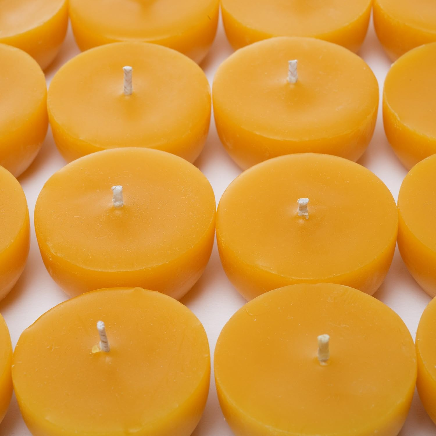 Beeswax Tea Lights Candles Bulk Refills (30) image number 3