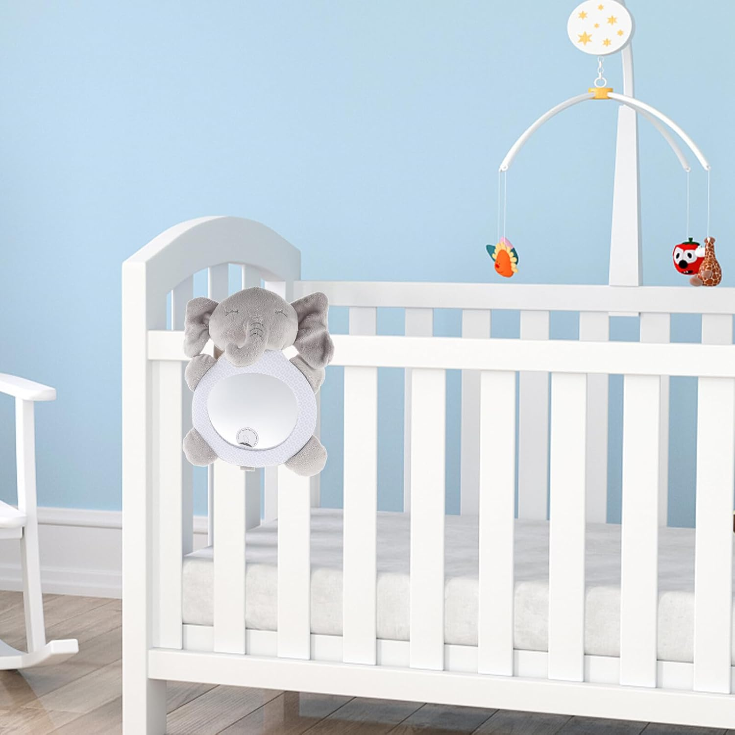 Rear Facing Car Mirror for Safety and Observation Cute Animal Design Mirror Wide View for Rear Facing Car Seats to Anxiety Road Trips image number 5