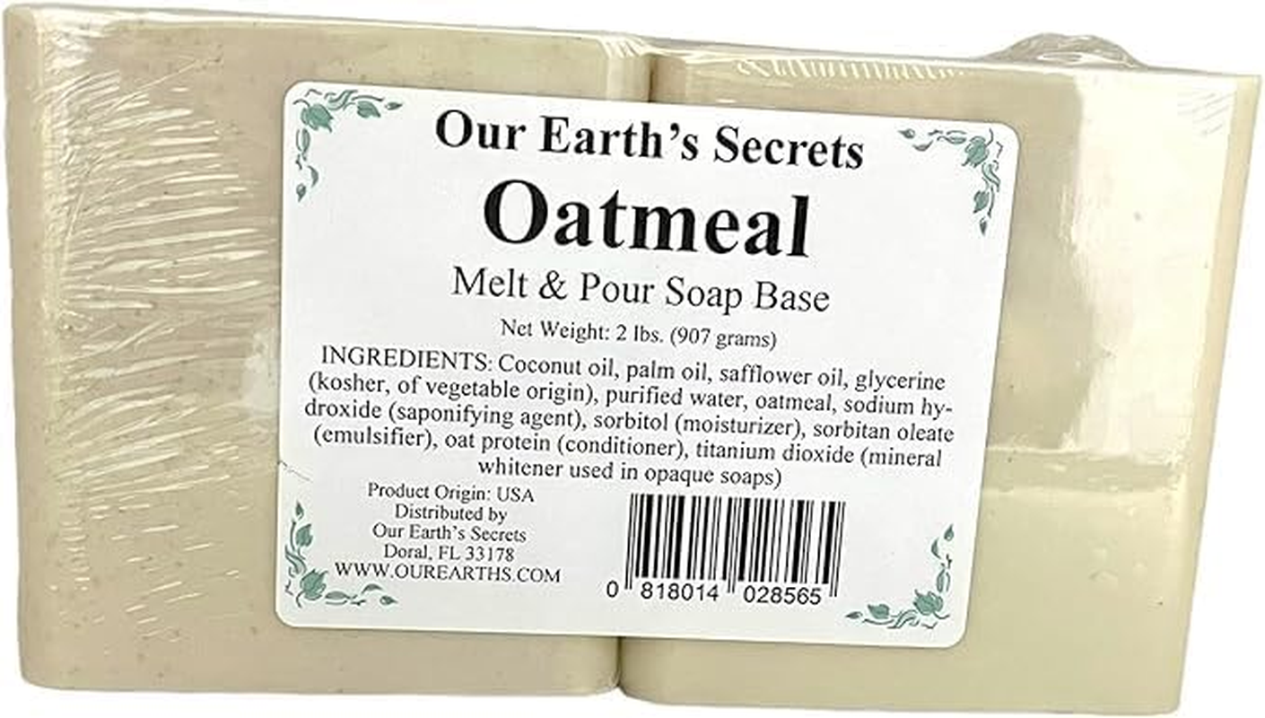 Our Earth'S Secrets Oatmeal- 2 Lbs Melt and Pour Soap Base - image number 1