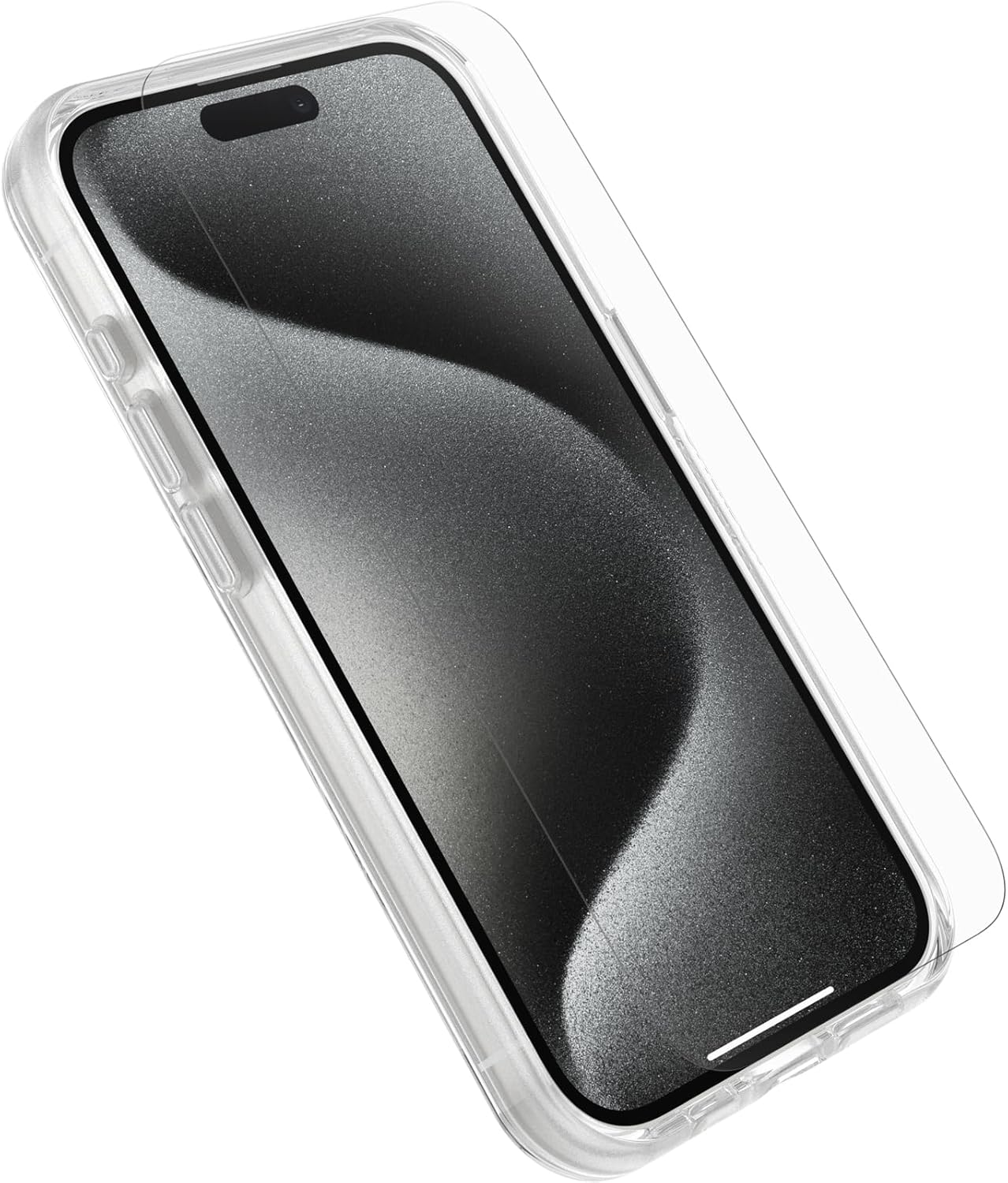 Otterbox Drop Protection Bundle for Iphone 15 Pro; Symmetry Magsafe Clear Case 3X Tested to Military Standard and Premium Glass Screen Protector Advanced Antiscratch Technology, Clear