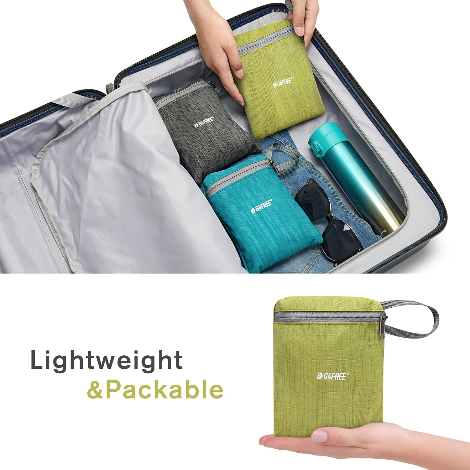 G4Free 10L/15L/20L Hiking Backpack Lightweight Packable Hiking Daypack Small Travel Outdoor Foldable Shoulder Bag image number 2