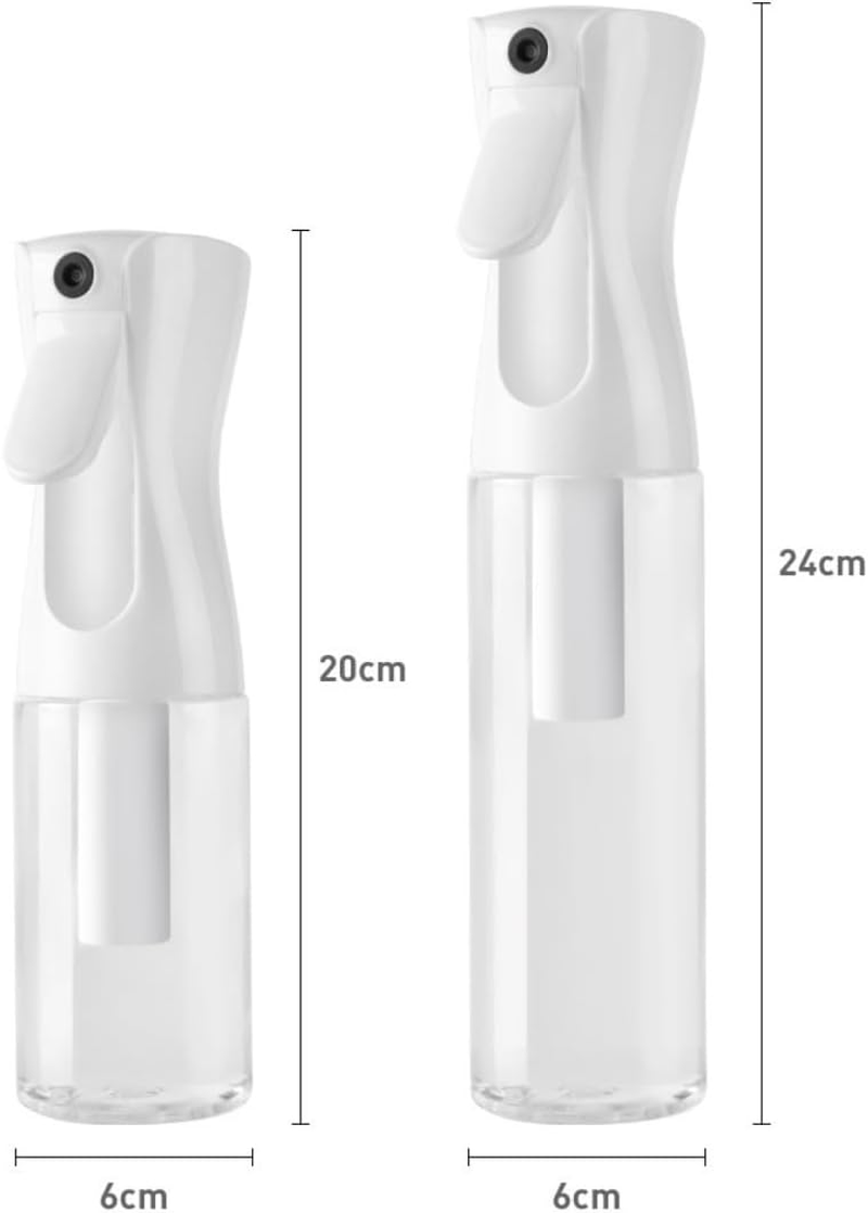 SYGELER Continuous Spray Water Bottle, Versatile Multipurpose Misting Spray Bottles for Hair Styling, Cleaning & More - 200ML&300ML Barber and Plant Spray Bottle image number 3