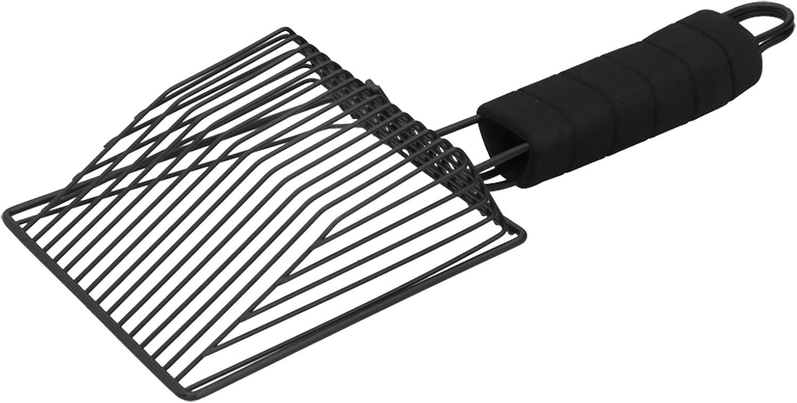 Cat Litter Scoop Cleaning Shovel, Black Reusable Metal Cat Litter Sand Scoop, Non Stick Sifter with Deep Shovel, Pet Cat Cleaning Supplies(L) image number 3