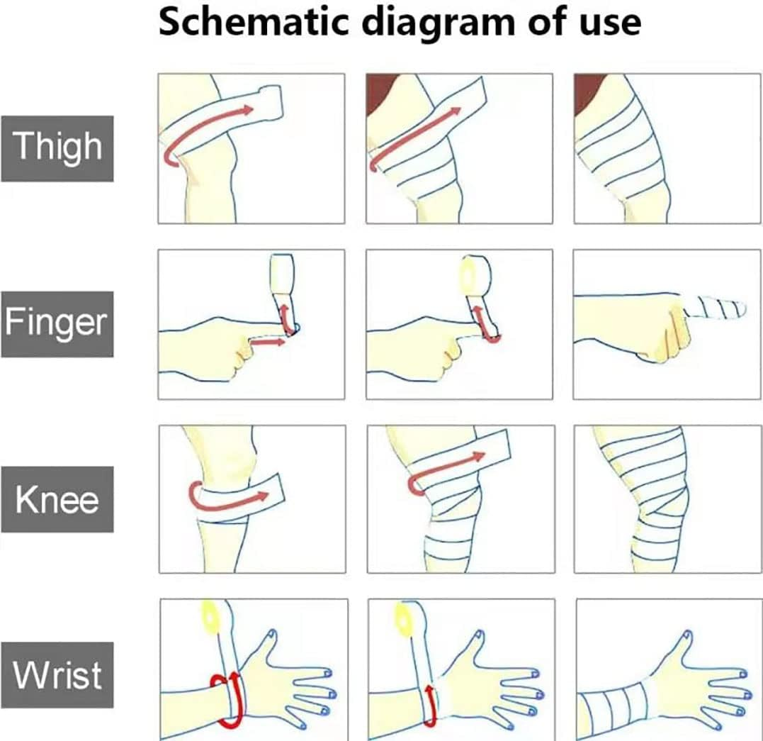 Athletic Finger Tape, Strong Athletic Tape for Grappling, Brazilian Jiu Jitsu (BJJ), Judo, Rock Climbing,Bouldering, Crossfit and Martial Artsand MMA, 0.3 in X 45 Feet, 10 Rolls per Pack (White) image number 4