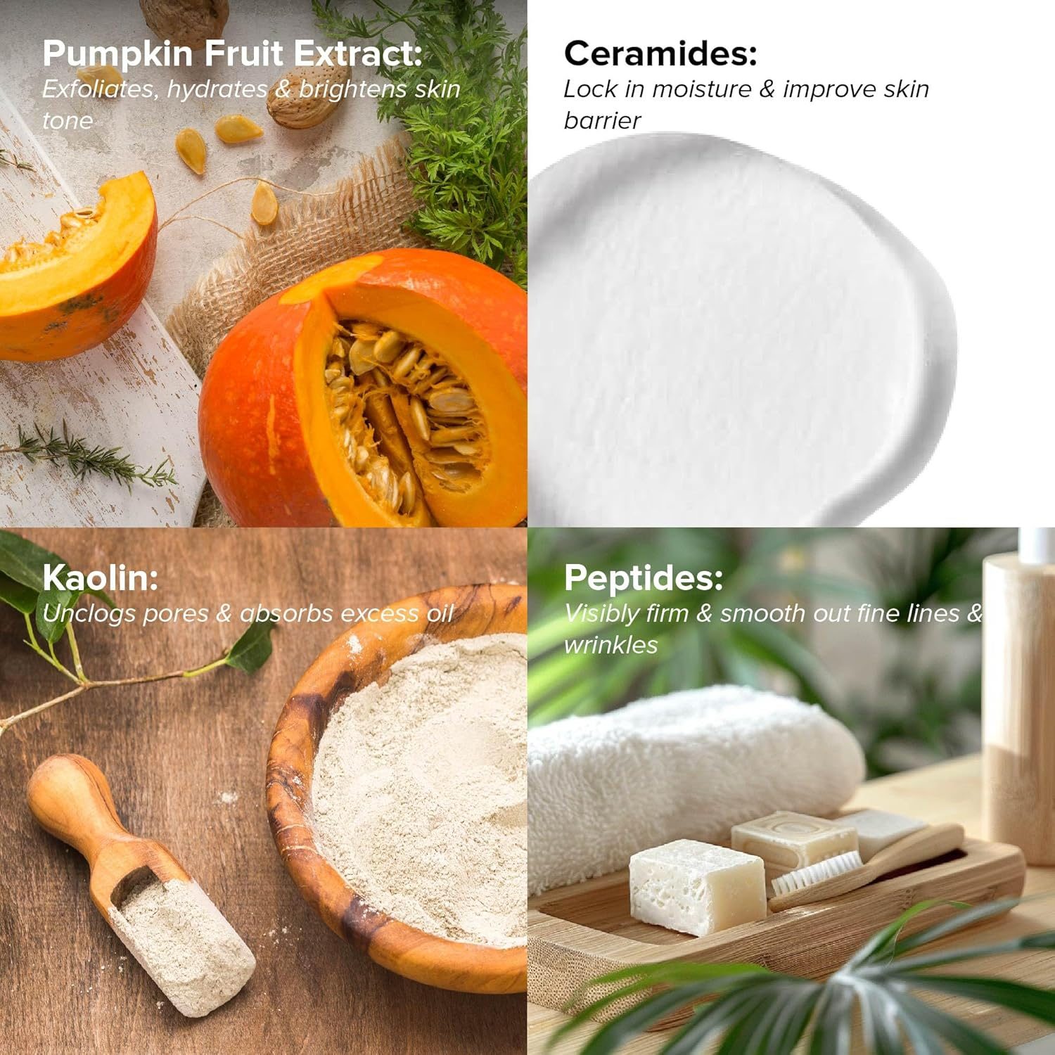 DRMTLGY Pumpkin Enzyme Face Mask with Jojoba Beads. Gentle Exfoliating Pumpkin Facial Mask for Dullness, Uneven Skin Tone, Fine Lines and Wrinkles. 5.5 Oz image number 2