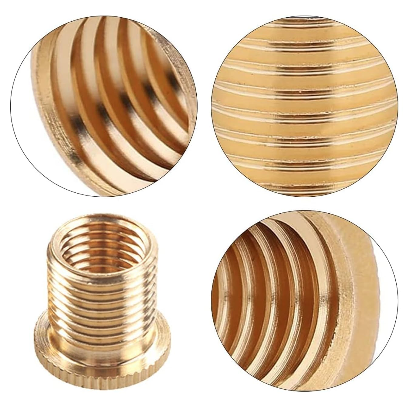 6PCS Shift Knob Thread Adapters Universal M8 X 1.25, M10 X 1.25, M10 X 1.5 Thread Gear Shifter Knob Screw image number 1