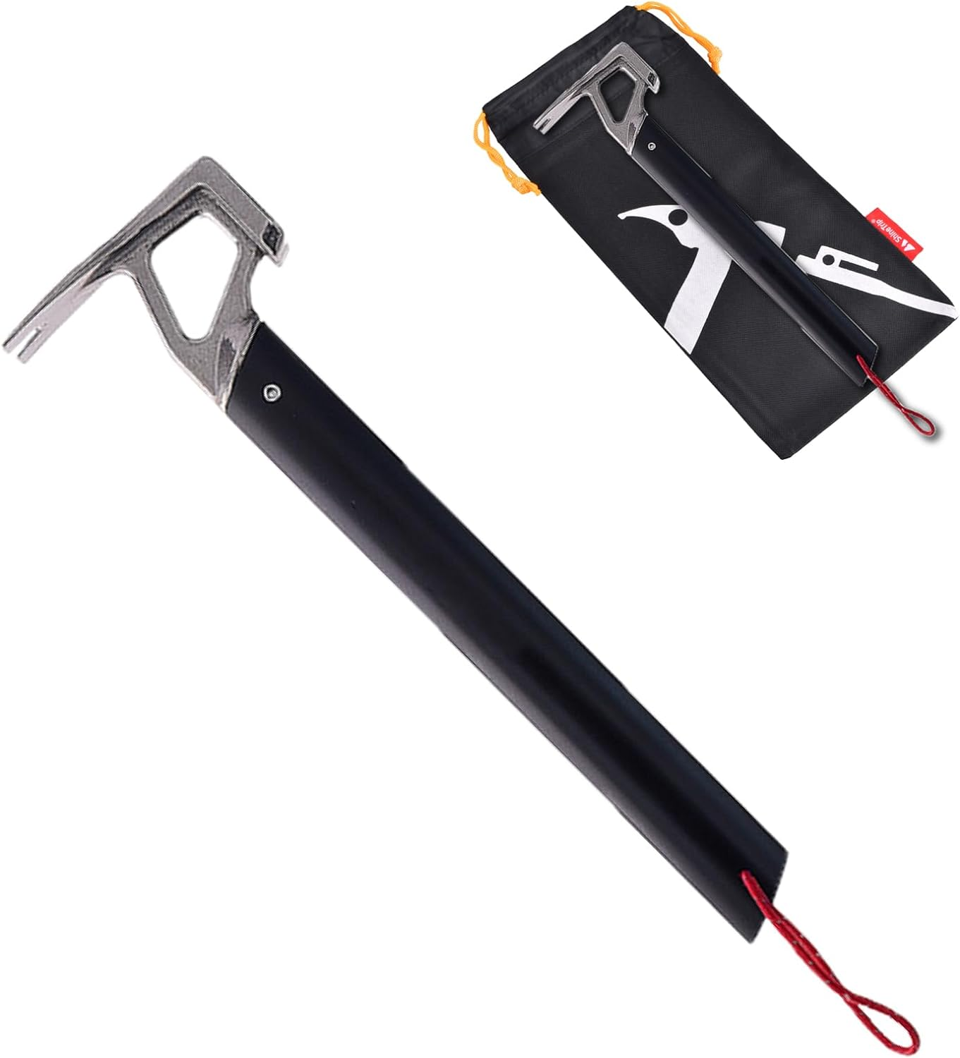 TRIWONDER Camping Mallet Tent Peg Puller Multi-Function Hammer Aluminum High Carbon Steel Hammer with Tent Peg Remover for Outdoor Camping Picnic