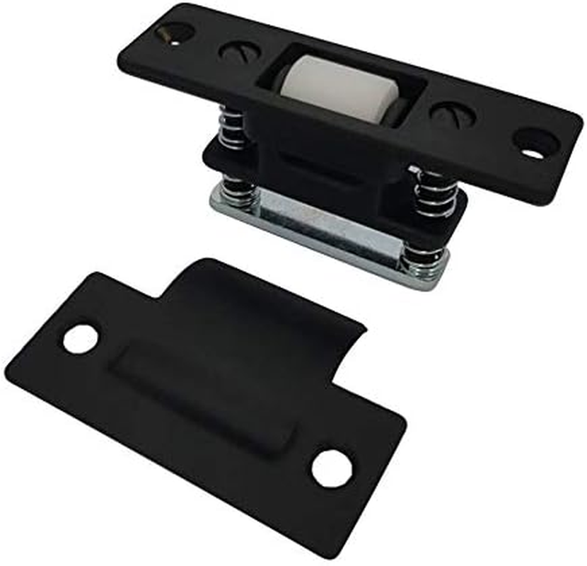 QCAA Heavy Duty Solid Brass Adjustable Silent Roller Catch, US10B ORB Oil Rubbed Bronze, Made in Taiwan, 1 Pack image number 7