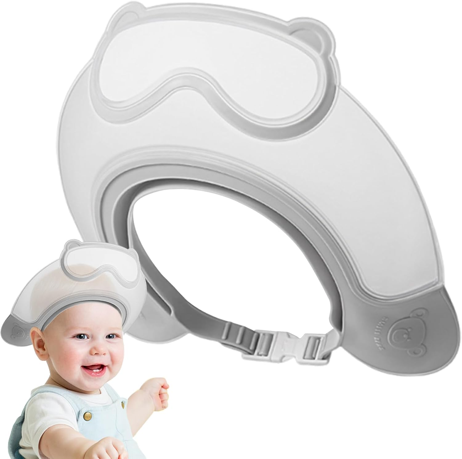 Mivpzisk Kids Hair Washing Shield | Waterproof Adjustable Kids Shower Cap,Bathing Accessories for Girls Boys Shampoo Hair Washing