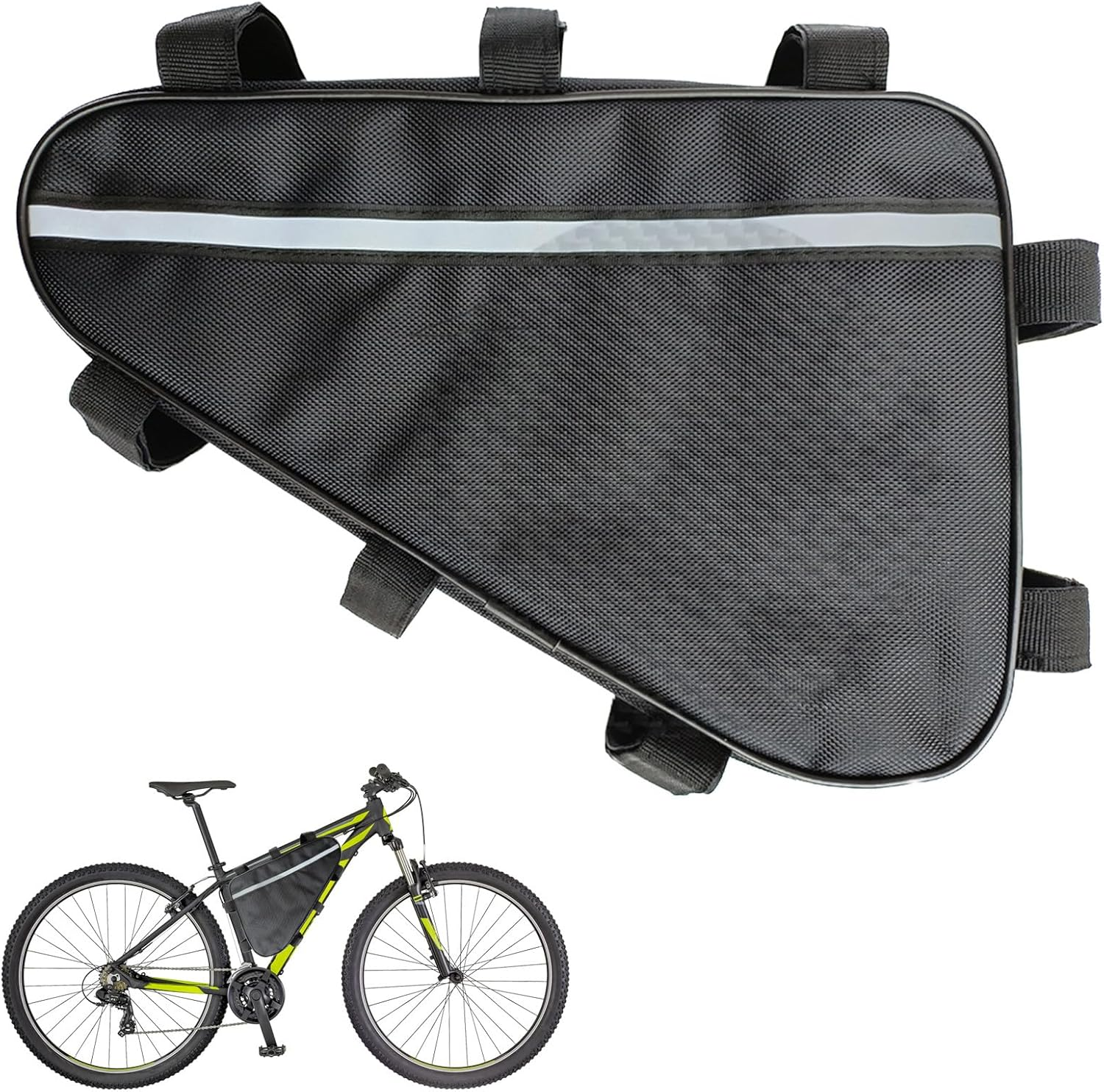 Triangle Battery Bag for Electric Bikes - Protective Case with Secure Straps, Storage Pouch for E-Bike Accessories image number 6