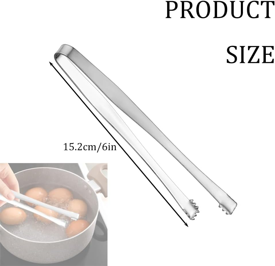 New Stainless Steel Non-Slip Ice Tongs, Ideal for Handling Food, Coffee Sugar Cubes, Ice Blocks, and Ice Chips. Features a Long Handle Design for Easy and Safe Use (2) image number 4