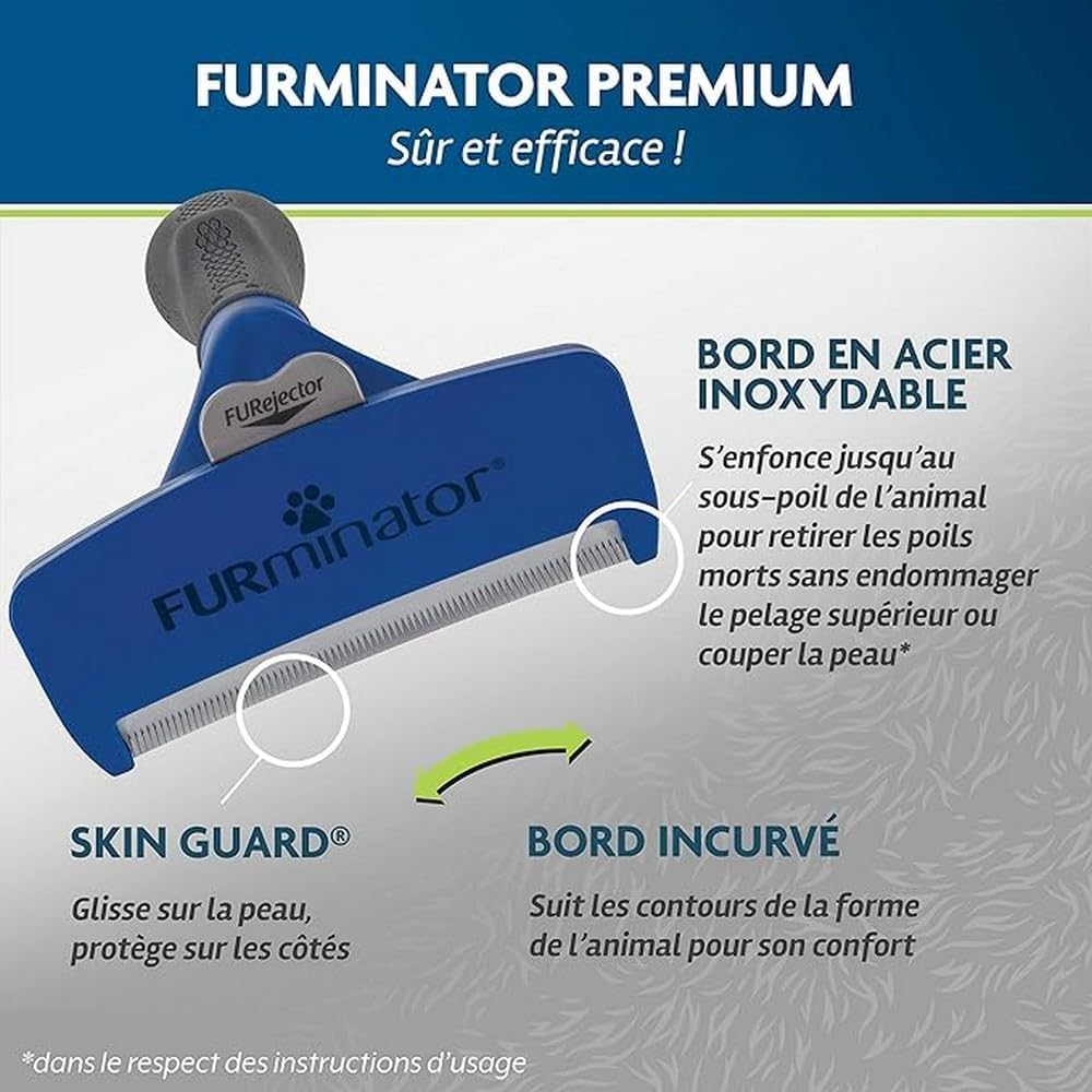 Furminator Undercoat Medium Long Hair Dog, Dogs, Stainless Steel Deshedding Edge, 23-41 Kg, 5Cm Hair or Longer image number 3