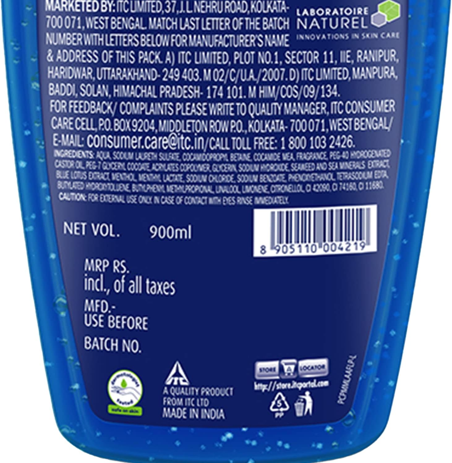 Fiama Men Shower Gel Refreshing Pulse Body Wash with Skin Conditioners for Refreshed Skin, 895 Ml Bottle image number 1