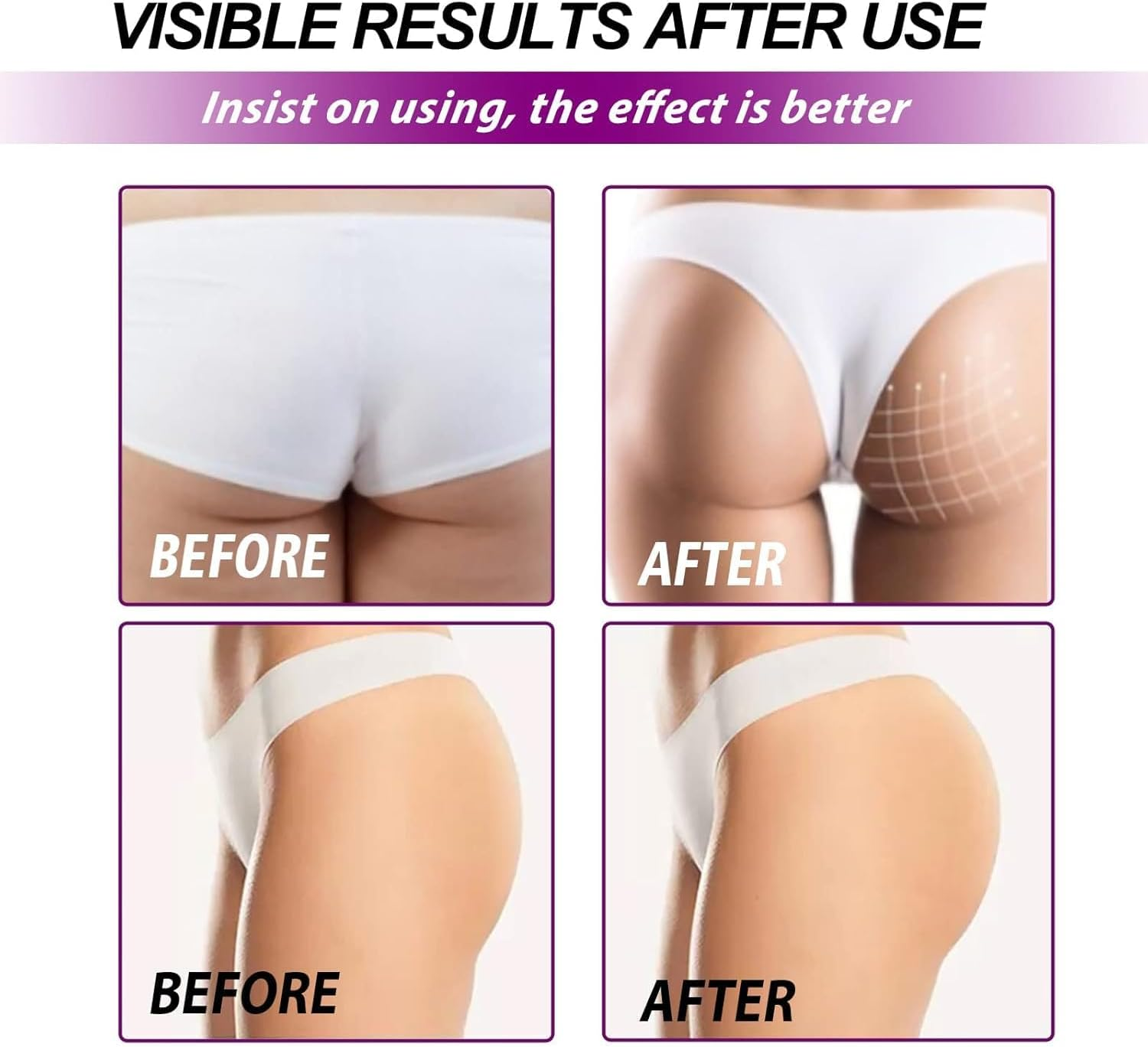Butt Enhancement & Enlargement Cream- Clinically Proven for Bigger, Fuller, Buttocks, Hips & Thighs. Firms, Plumps & Lifts Your Booty. Natural Enhancer for Men & Women. image number 4