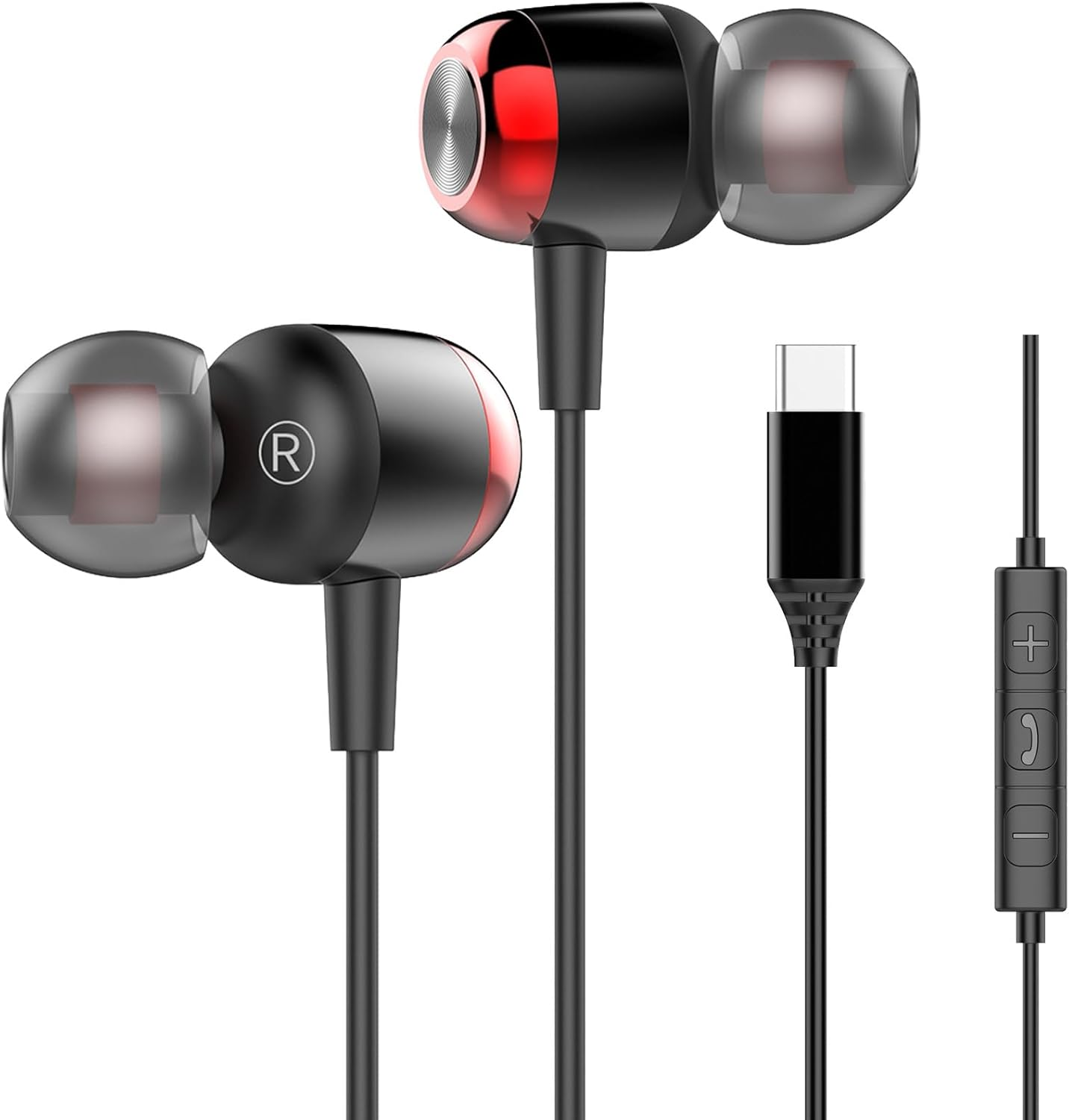 Headphones with Cable USB C Headset for Iphone 17 Pro Max 16 16E 16 plus 15 Pro, In-Ear Headphones Type C Earphones with Microphone for Samsung Galaxy S25 Ultra S24 FE S23 S22 S21 A56 A55 A36 A35 A17 image number 1