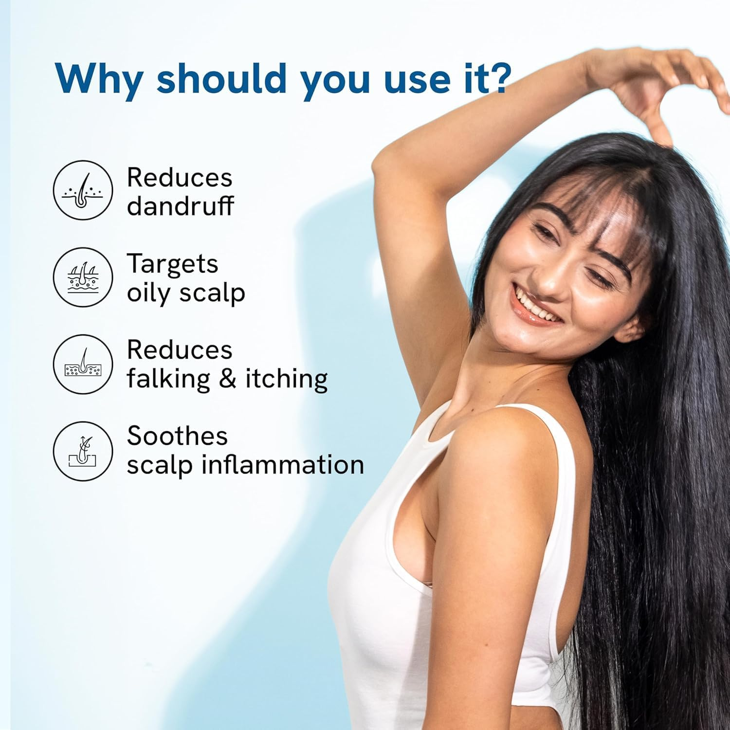 Be Bodywise anti Dandruff Shampoo for Women 300Ml | Targets Dandruff, & Removes Visible Flakes | Reduces Inflammation | Shampoo for Smooth & Frizz Free Hair | Pack of 2