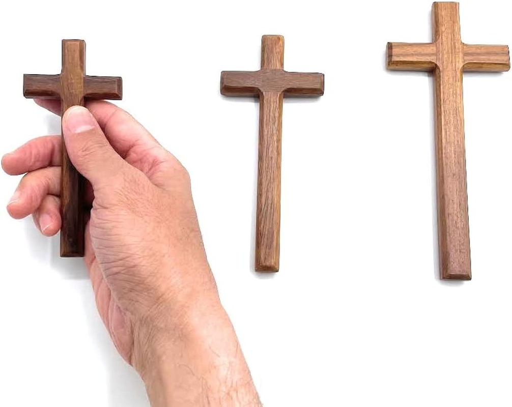 St John the Baptist Orthodox Brotherhood Simple and Solid Wooden Hand Cross &ndash; Small Size (Small) image number 1