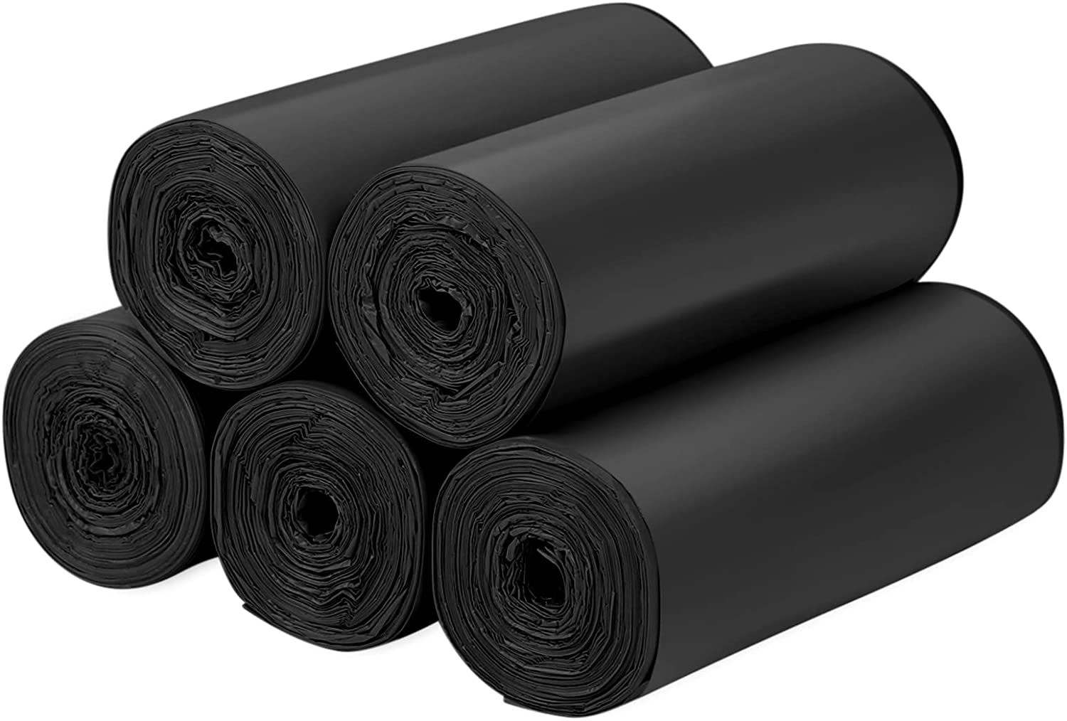 Biodegradable Trash Bags 120PCS, Aievrgad 5L/1.2Gallon Small Garbage Bags/For Countertop Bin. Bin Liner/Trash/Rubbish Bags, 100% Recycled,Tough, Degradable, Compost Bags for Food/Household-Black image number 3