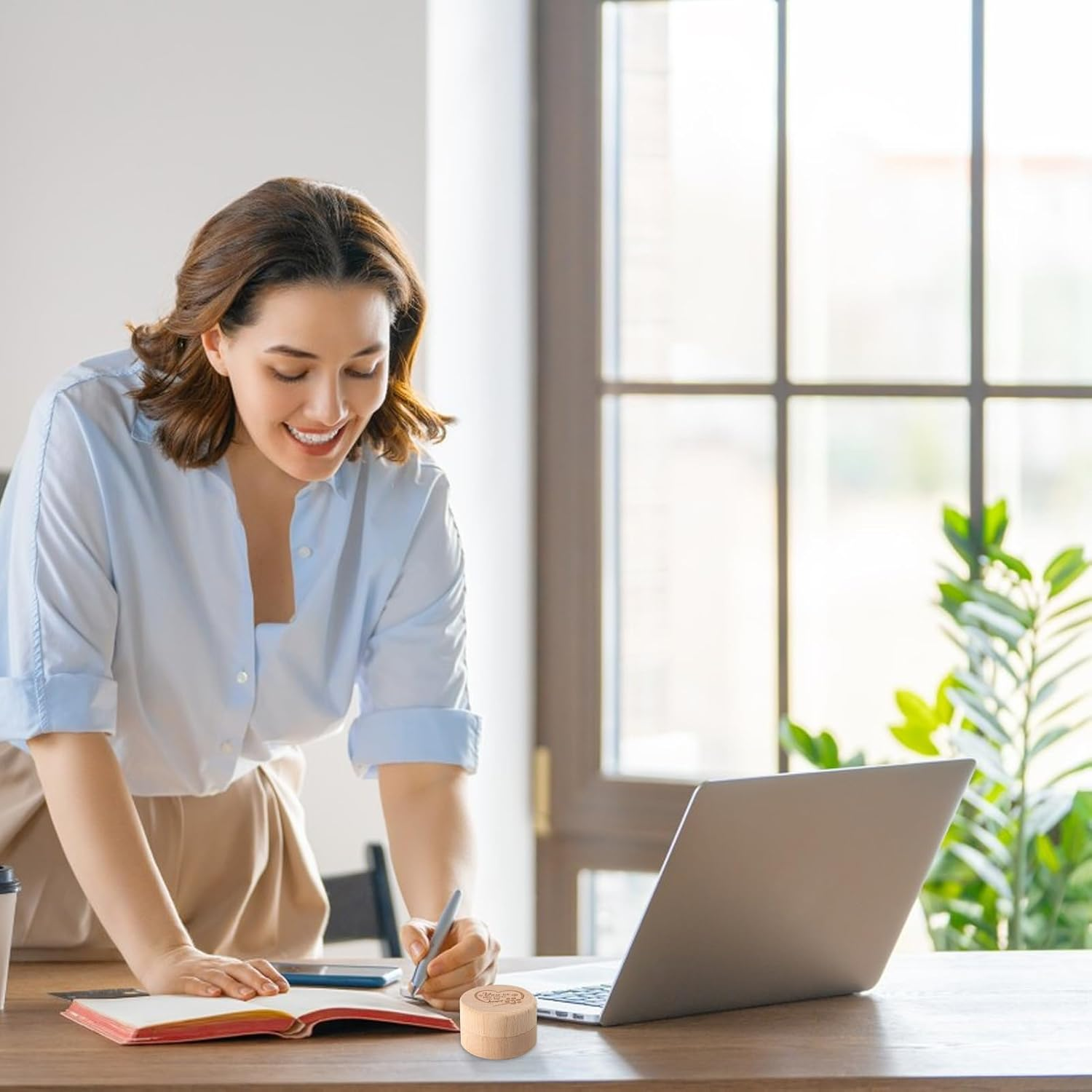 Dog Hair Container: Rustic Wooden Ashes Engraved on Chest, Tooth Memory Keepsake Box | Animal Loss Keepsake Holder, Decorative Pet Urn Pa image number 3