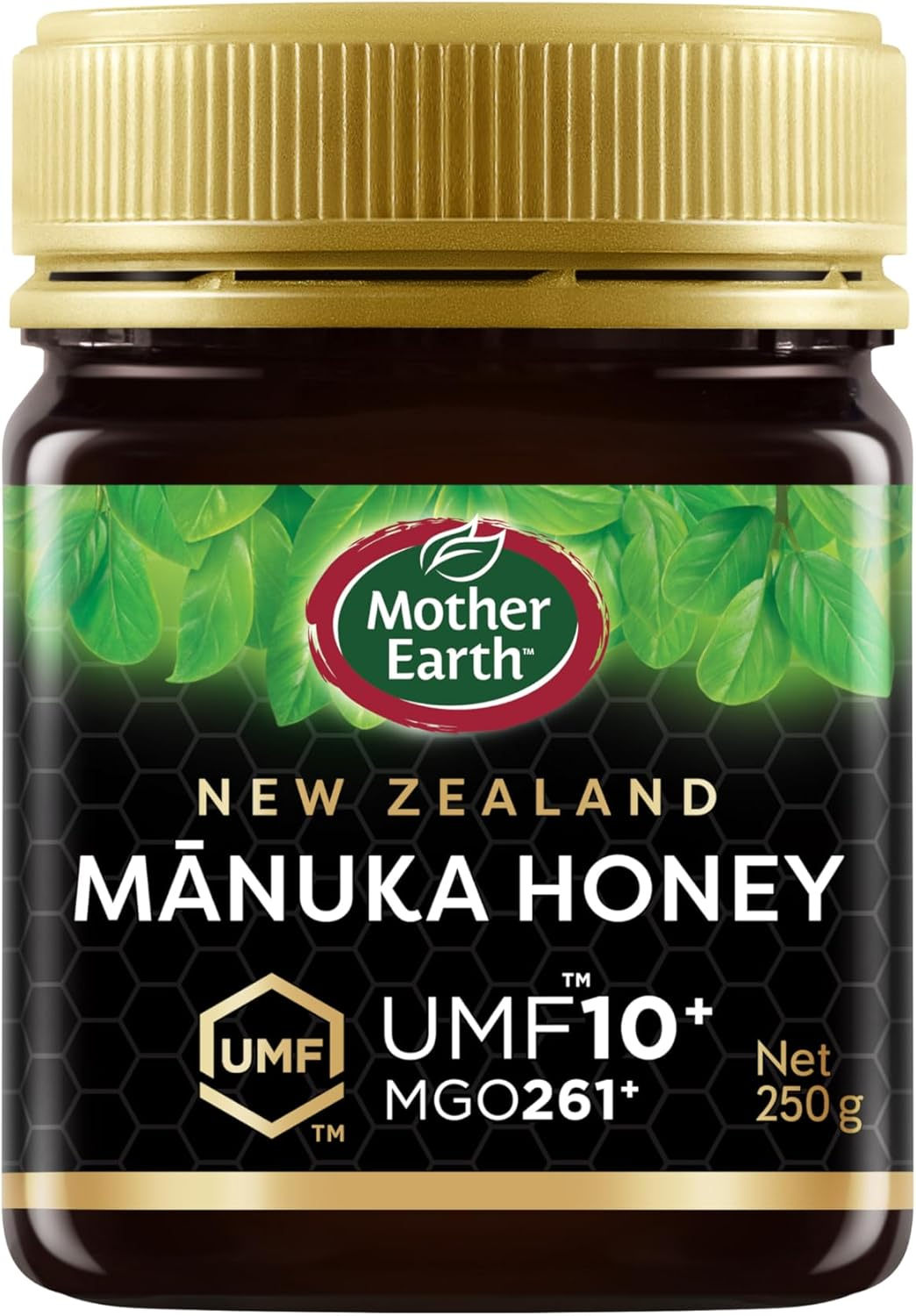Mother Earth UMF 5+ (MGO 83+) Manuka Honey, 250G | Premium, Authentic, Monofloral UMF Certified Manuka Honey from New Zealand. Exceptional Natural Sweetener for General Health and Wellbeing