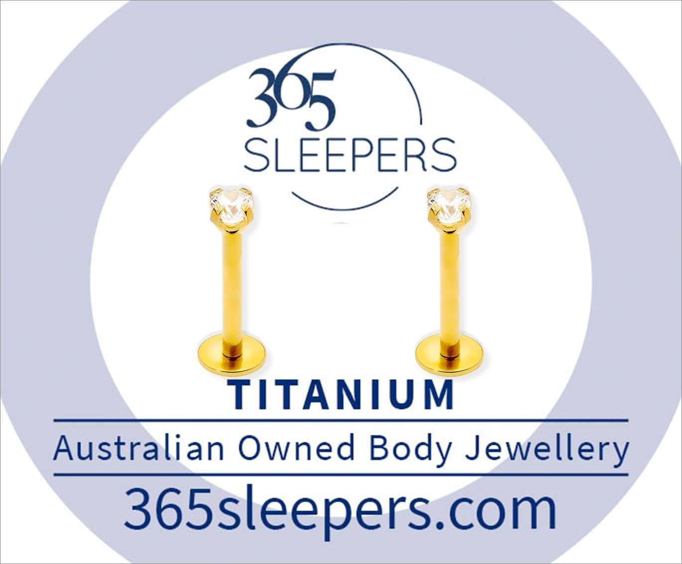 365 SLEEPERS 2 PCS 18G Titanium 6Mm 8Mm Internally Threaded Monroe Lip Ball Gem Labret Tragus Septum Nose Helix Rook Cartilage Earrings Body Piercing Jewellery image number 2