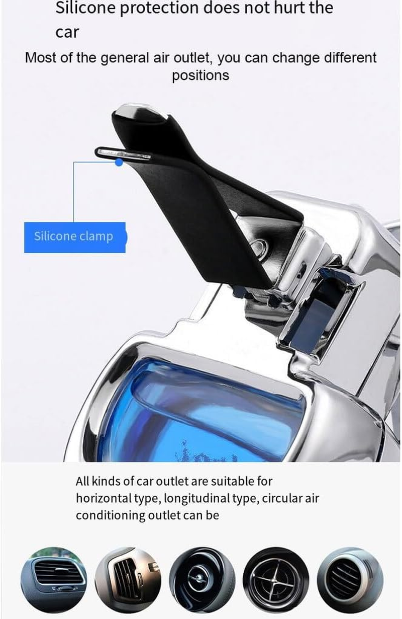 Universal Compatibility Car Air Conditioner Vent Decor Smooth Micro Resistance Bearings Car Fragrance Essential Oil, Yellow