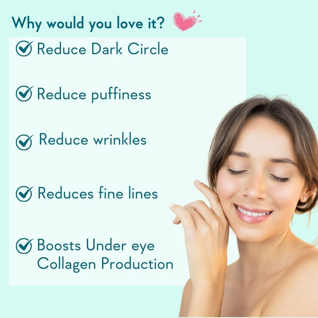 Wishcare &reg; Collagen Boosting under Eye Cream for Dark Circles & Wrinkles - Enriched with Caffeine, Almond Milk, Vitamin C& E, Hyaluronic Acid, Retinol for All Skin Type - 30Ml image number 1
