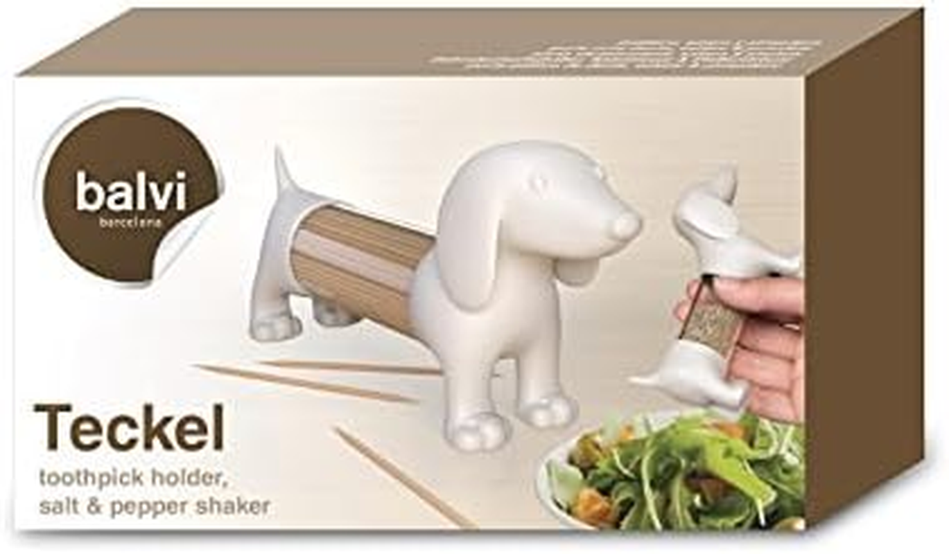 Balvi Tpick Holder Teckel White Colour Shaped Dog Acrylic/Pvc Plastic image number 3