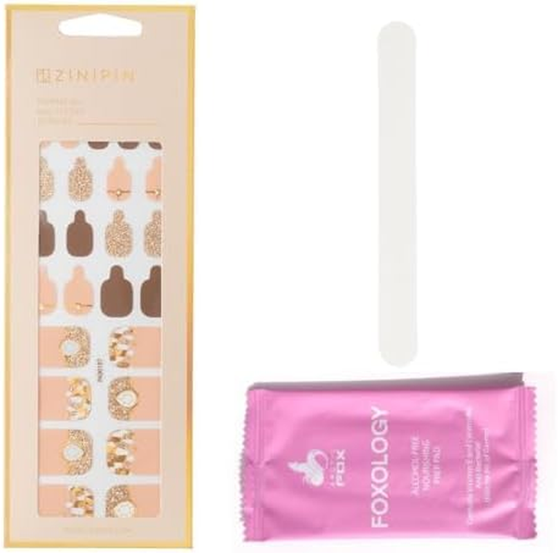 ZINIPIN FA00197 Pearl Milk Tea Foot Nail Seal