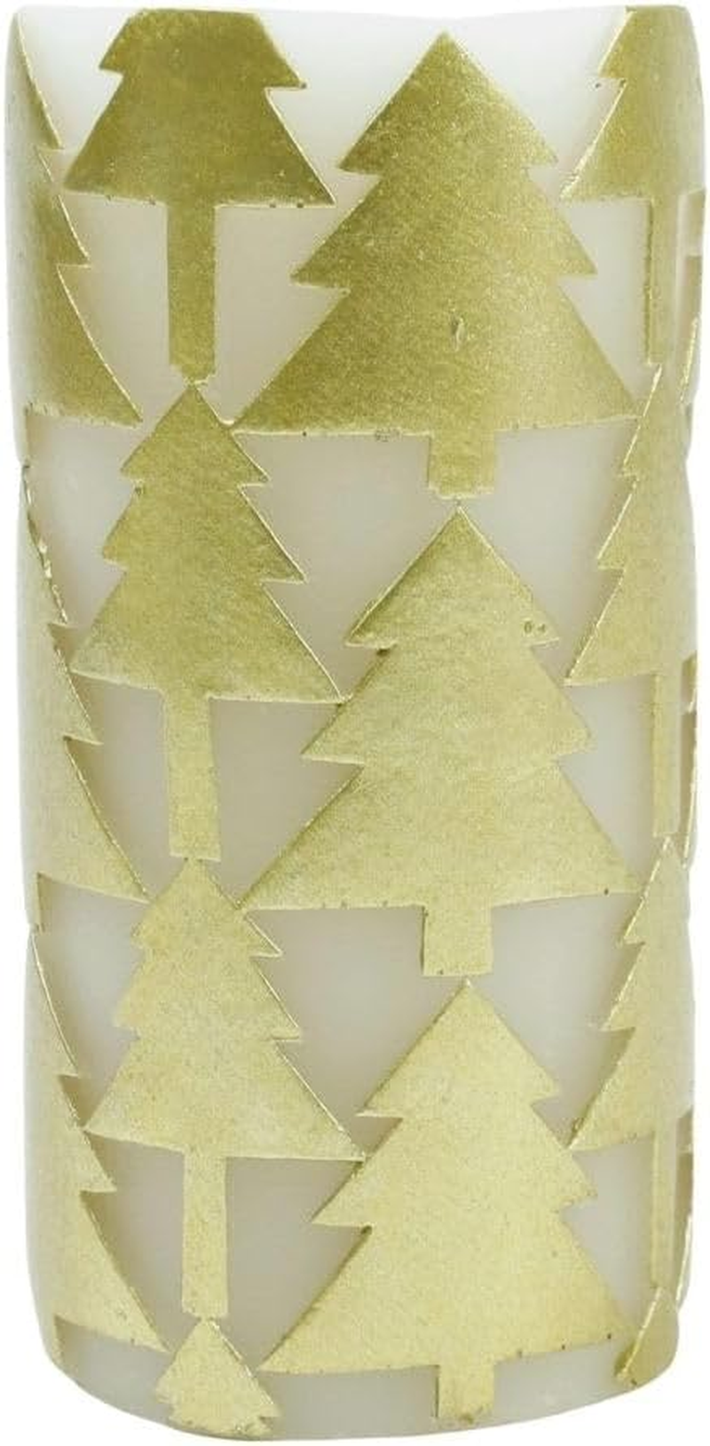 Shisei 106887 Parallel Tree Candle, Large, Interior Light, Gold, Diameter 2.8 X Height 5.9 Inches (7 X 15 Cm)