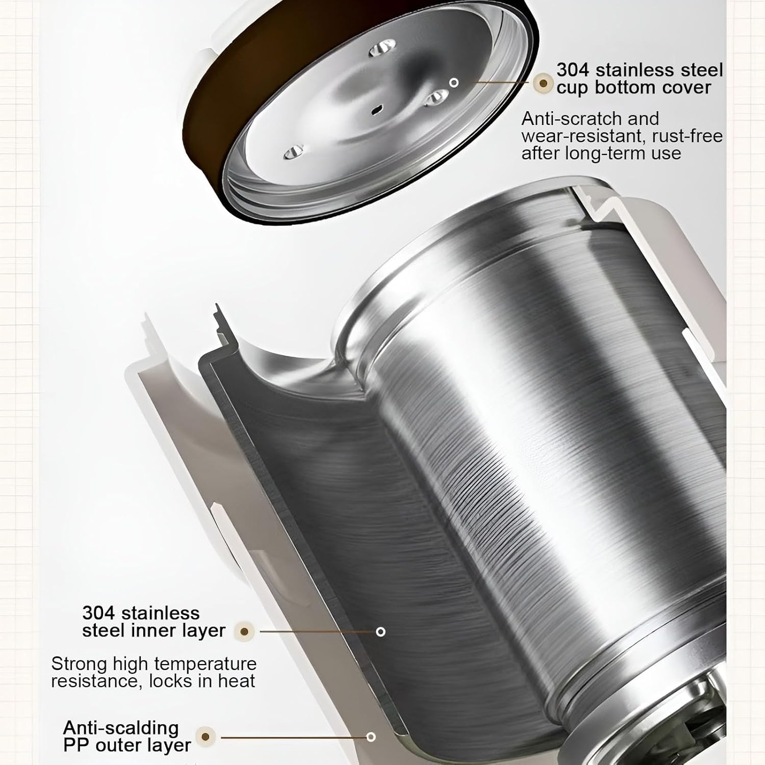 Electric Tea Kettle Portable Mini Coffee Kettle, with 4 Variable Presets, Personal Hot Water Boiler 304 Stainless Steel with Auto Shut-Off & Boil Dry Protection, 12H Keep Warm (Green) image number 2