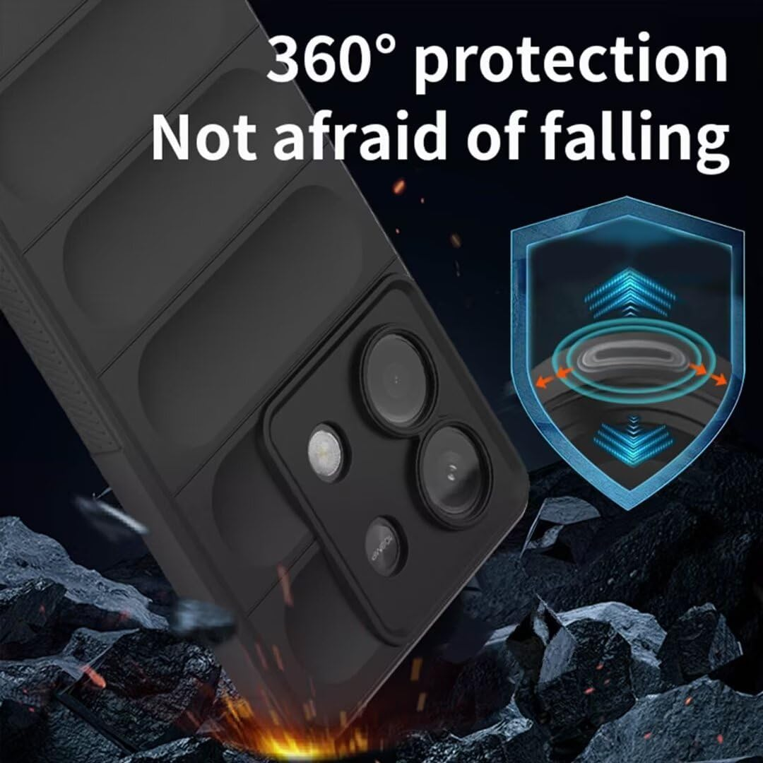 BORYA Case for Xiaomi Redmi Note 14 Pro+ Plus, Shockproof, Soft Premium TPU Bumper Silicone Mobile Phone Case, Drop Protection, Airbag Design, Protective Case, Ultra Thin Durable Case, Green image number 3