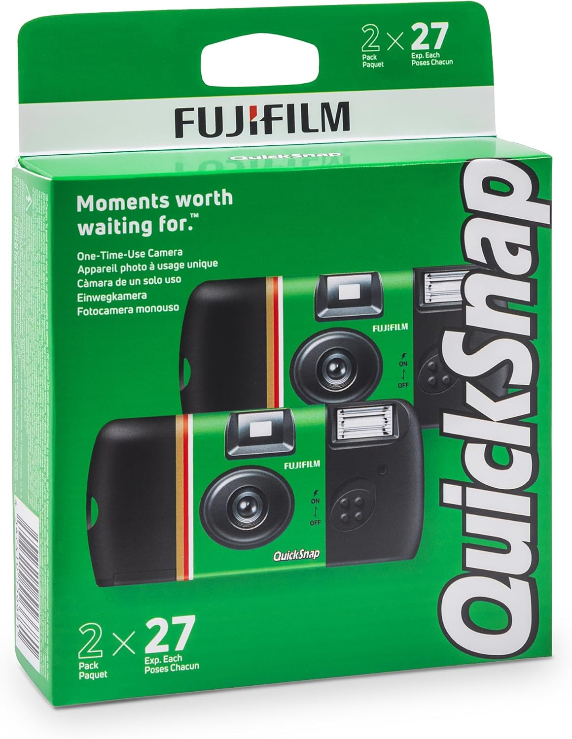 Fujifilm Quicksnap Flash 400 One-Time-Use Camera - 2 Pack