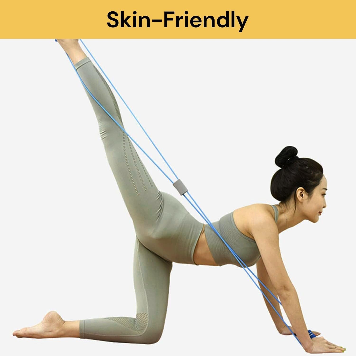 EZONEDEAL Chest Expander Resistance 8 Type Muscle Chest Expander Rope Workout Pulling Exerciser Fitness Exercise Tube Sports Yoga for Men and Women Yoga, Home Gym, Pilates, Fitness Exercise image number 1