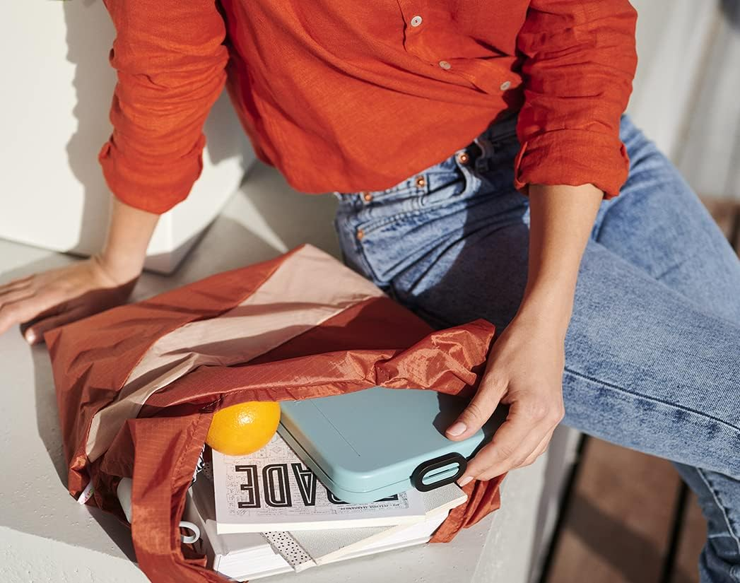 Mepal Flat Lunch Box - for 2 Sandwiches or 4 Bread Slices - Adults - Nordic Sage image number 5