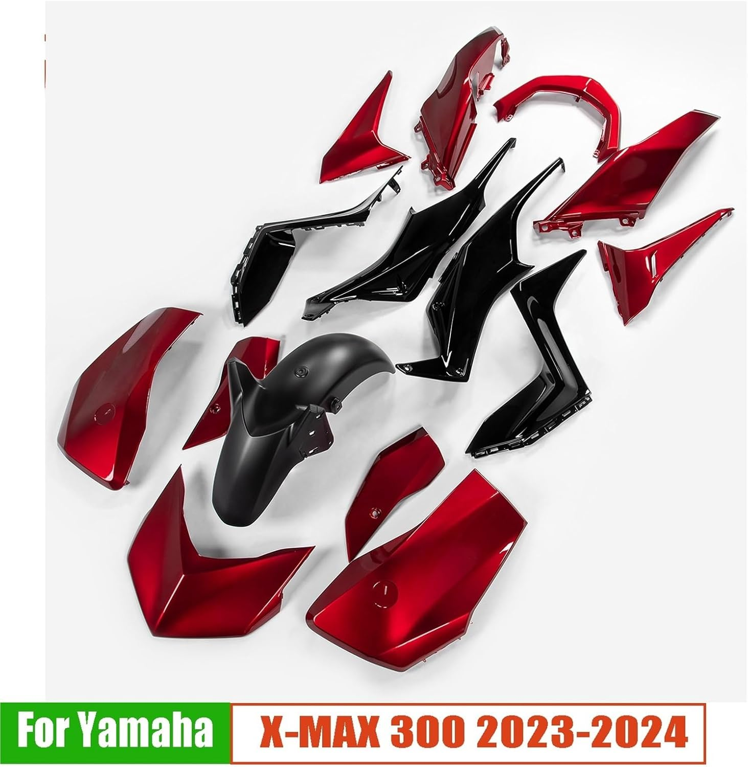 Motorbike Cowls,Motorcycle Mudguard Fit for Yamaha X-MAX 300 X MAX300 2023-2024 Bodywork Kit Cowl Panel Cover Protect Accessories(016) image number 1