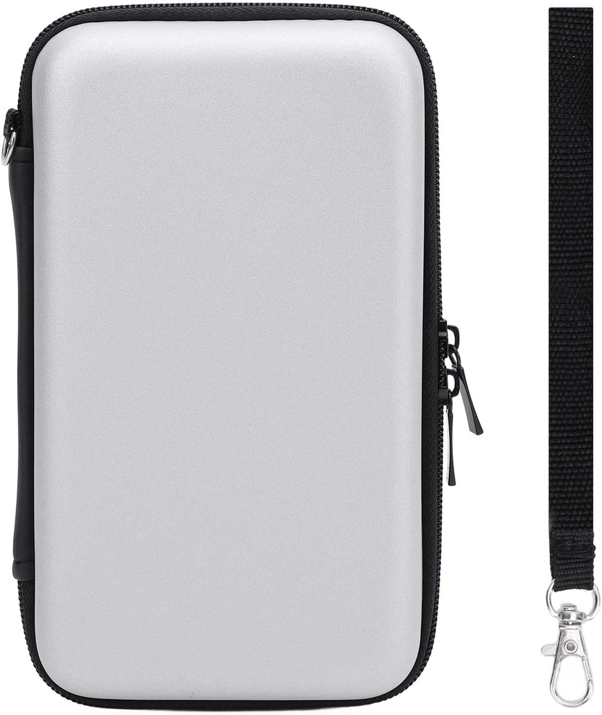 MENDUNER Multifunctional Game Console Carrying Case, for New 2DS XL, 2DS LL, New 3DS, 3DS Console, Game Cartridges and Other Accessories, Travel Friendly (Silver)