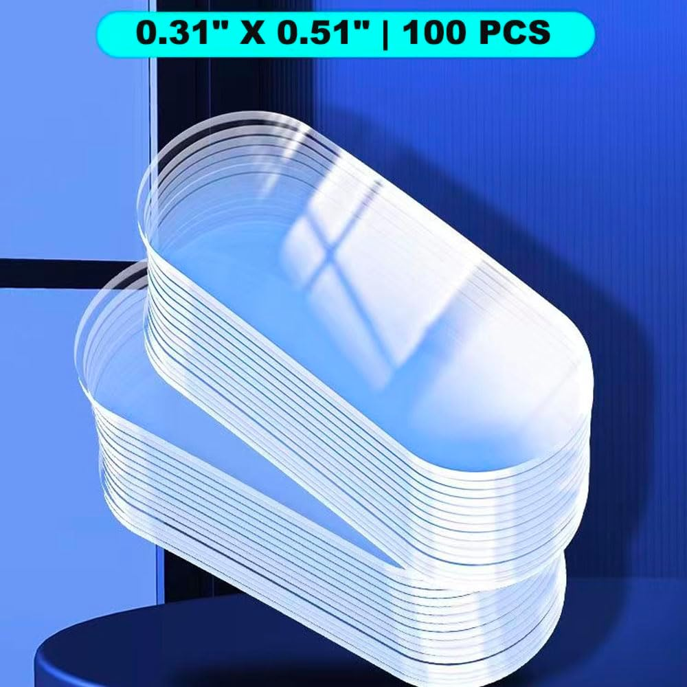 Clear Removable Gel Glue Putty for Museum Action Figures, 0.31X 0.51 Sticky Dots Clear Double Sided Removable,Sticky Tack for Wall Hanging,Wax Mounting Putty (100 PCS) image number 3