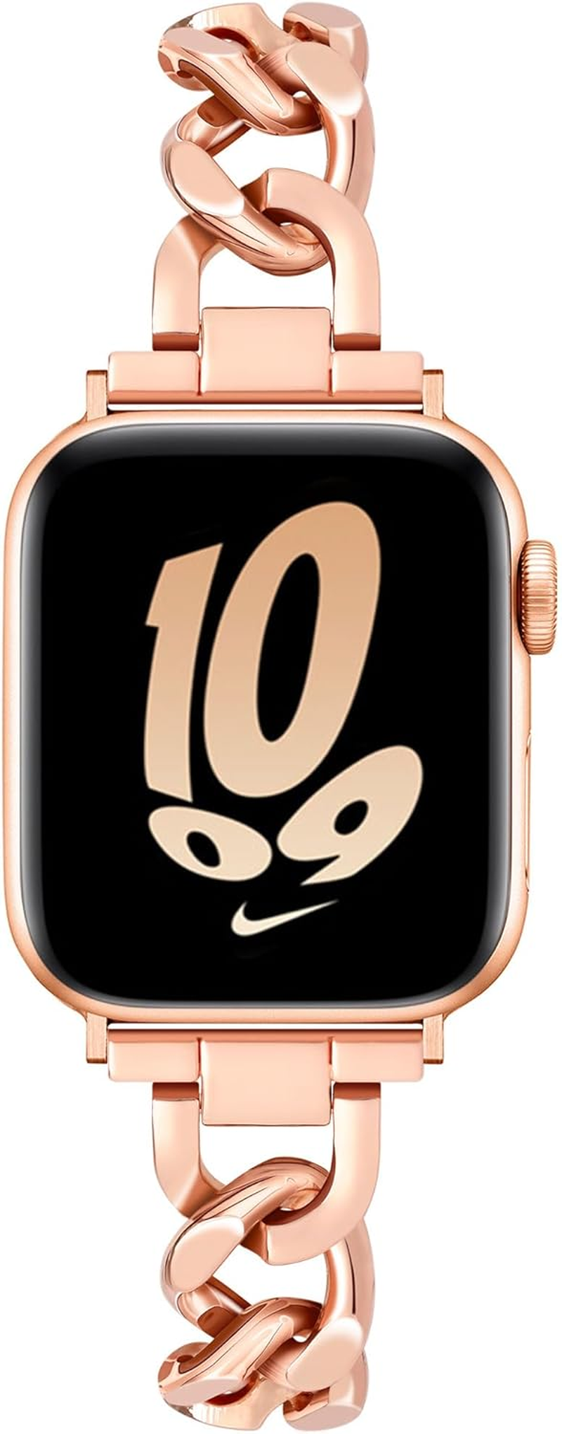 Ocaer Compatible with Apple Watch 46Mm 45Mm 44Mm 42Mm 41Mm 40Mm 38Mm 49Mm, Cowboy Chain Metal Band for Iwatch Series 11 10 9 8 7 6 5 4 Ultra SE 3 2 1,Slim Apple Watch Bracelet Strap for Women Girls