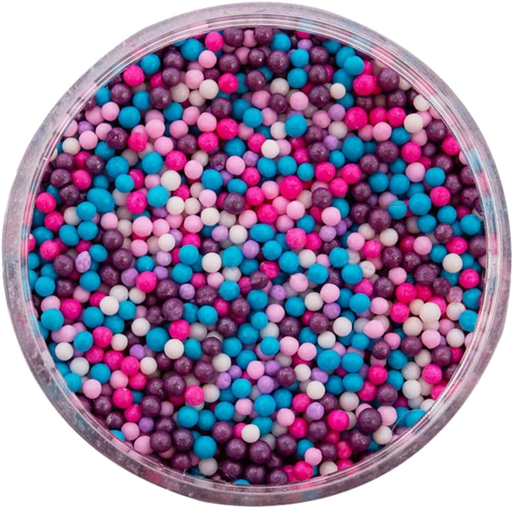 Sprinks Bubble Me Happy Multicoloured Nonpareils 65G - Edible Cake Decorations | Cake Sprinkles | Cupcake Sprinkles | Nonpareils for Baking | Versatile Sprinkles | Cookie Decorations image number 4