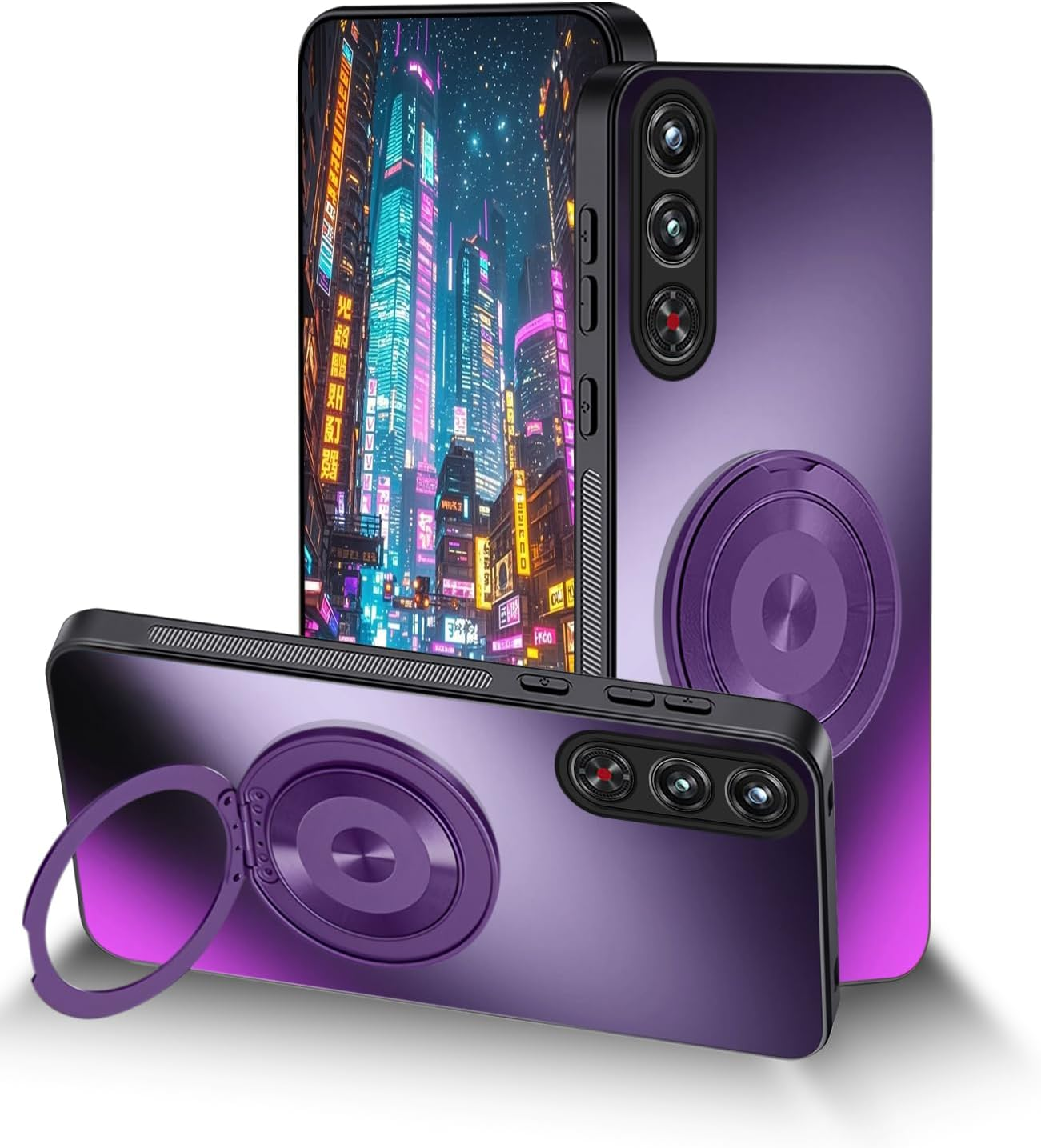 Anlalish Mobile Phone Case Compatible with Redmagic 10 Air, Silicone Matt, Slim Protective Case for ZTE Nubia Red Magic 10 Air with Magnetic Holder, Cover Accessories, Shockproof, Scratch-Resistant