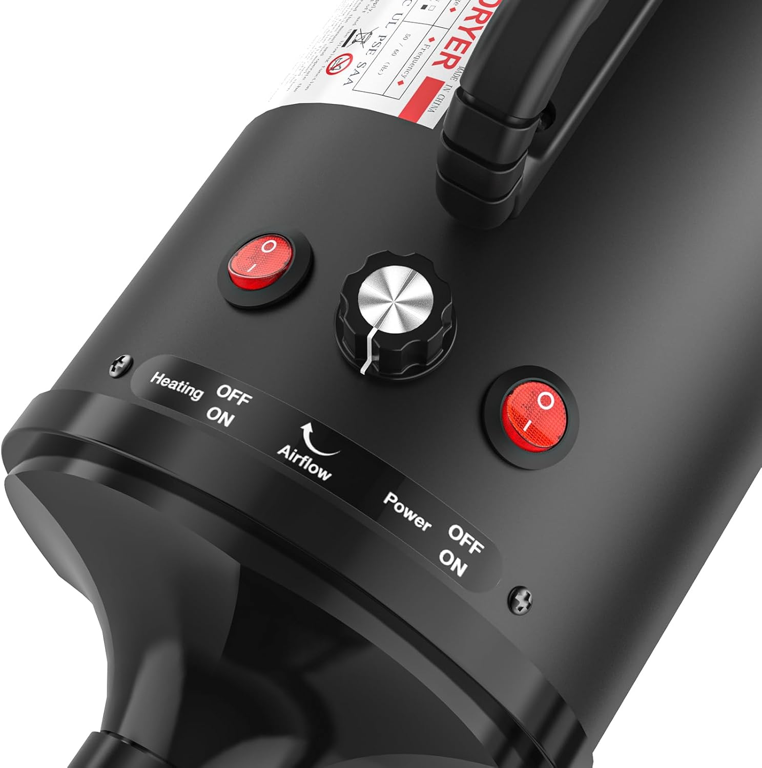 OPPSBUY Pet Dryer, Pet Grooming Hair Dryer with Heater, Home Dog Hair Dryer with Adjustable Wind Speed, Flexible Hose image number 2