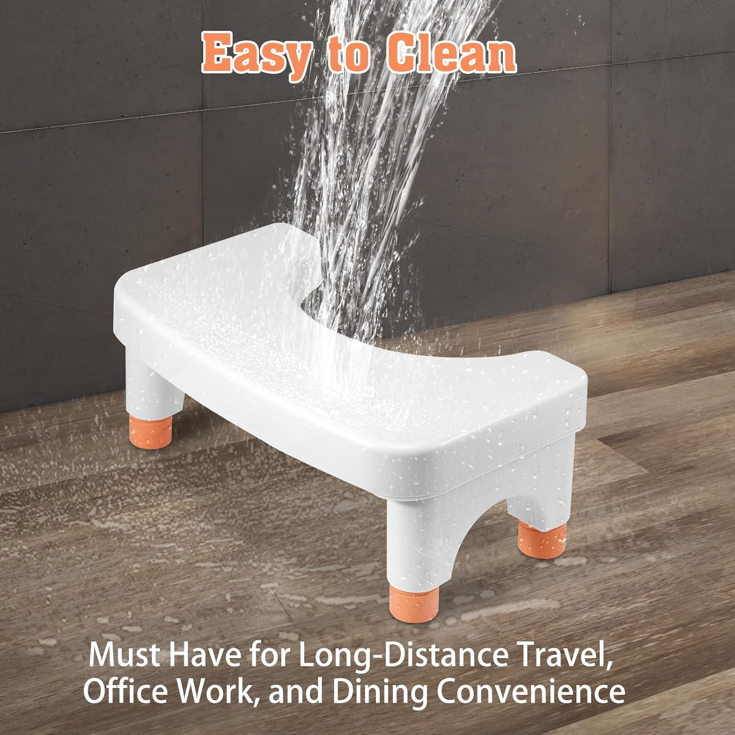 Toilet Stool for Squatting Posture, 15Cm-21Cm Height Adjustable, Non-Slip Design Step Stool, Durable Bathroom Potty Stool for Adults & Kids image number 6