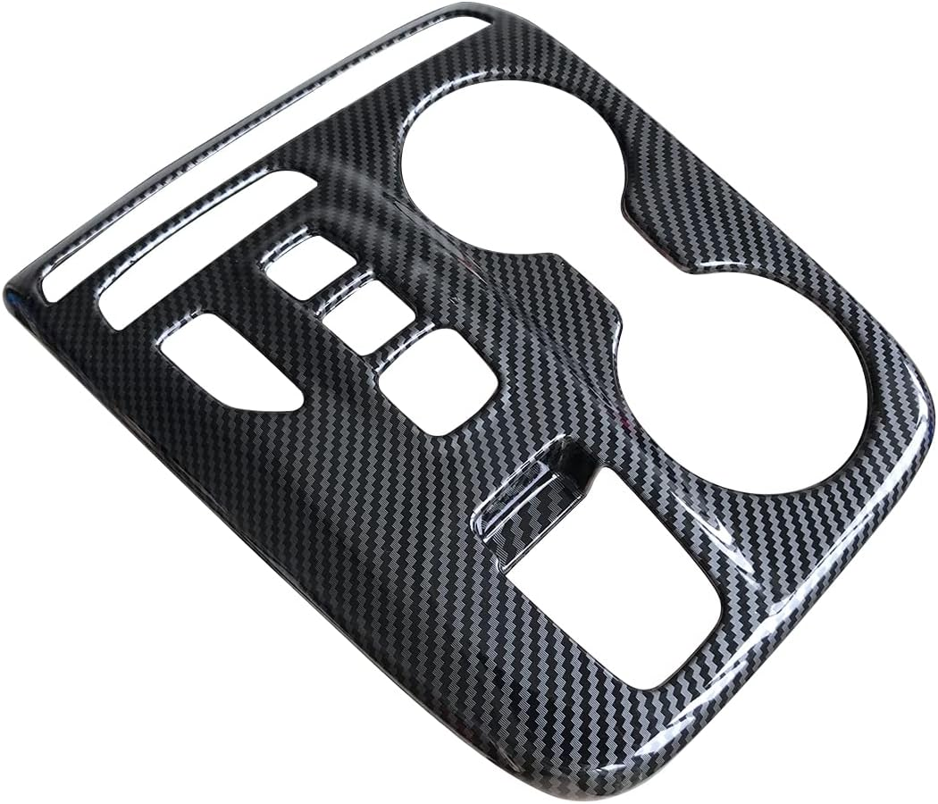 Carbon Fiber Style Car Gear Shift Knob Console Panel Cover Trim Fit for Hyundai Tucson 2022 2023 2024 Interior Accessories image number 1