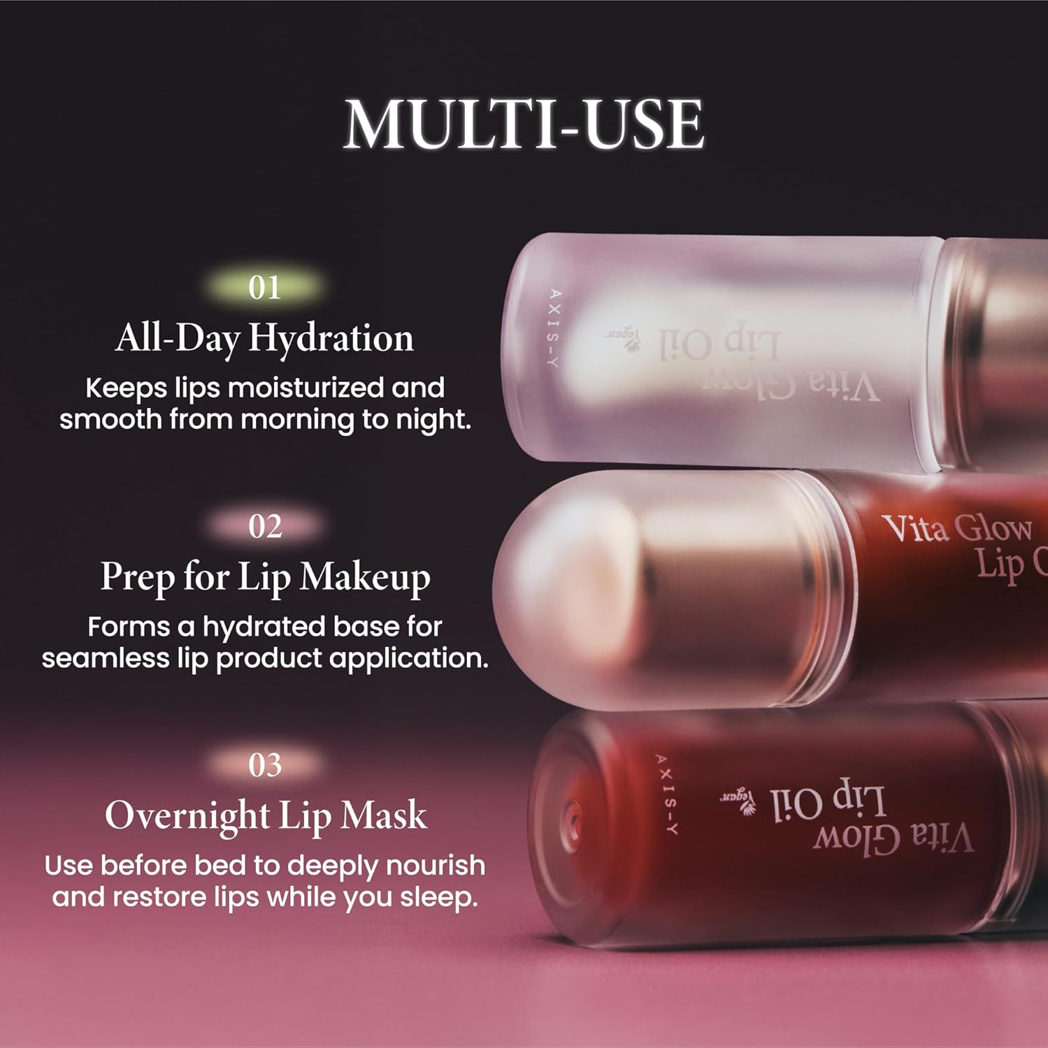 AXIS-Y Vita Glow Lip Oil with Vitamin E & Ceramide Dreamy Olive 4Ml image number 5