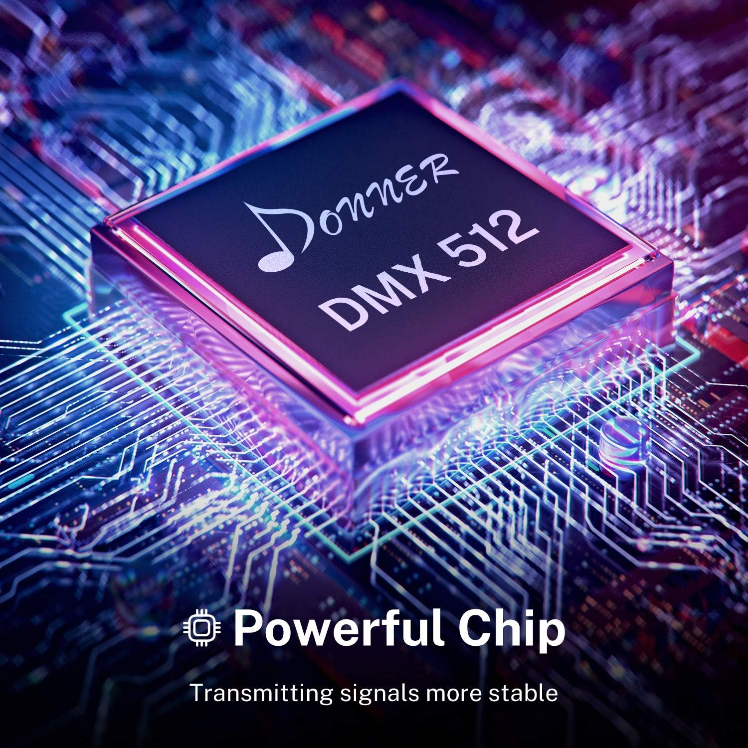 Donner 2PCS DMX512 DMX Dfi DJ 2.4G Wireless 1 Receiver with Light Dome& 1 Transmitter Stage Lighting Control (Silver)