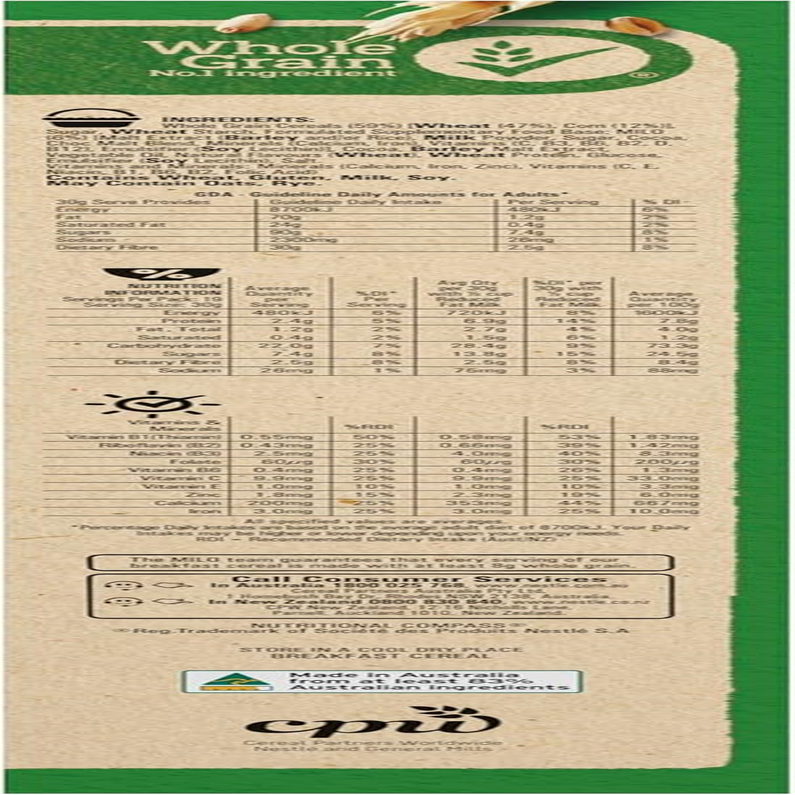 Nestle Milo Duo Cereal, 580 G