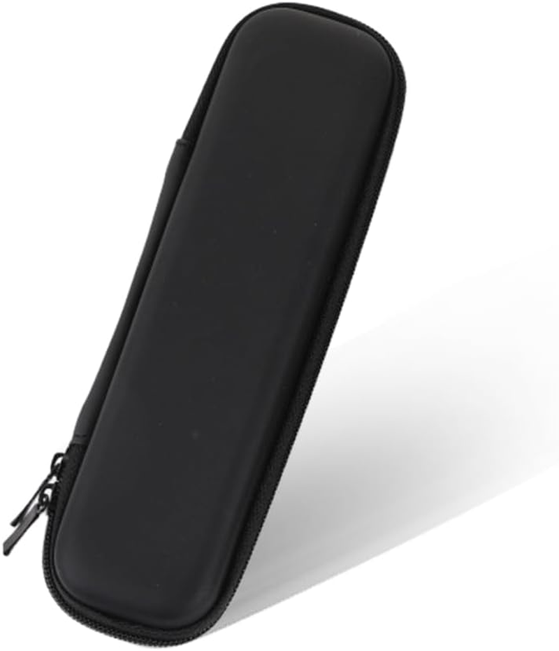 Hard Shell Pencil Case, EVA Durable Waterproof Stylus Pen Case, Small Zipper Storage Bag for Executive Pens, Stylus, and Data Cables (Black), Black, One Size, Fashion image number 2